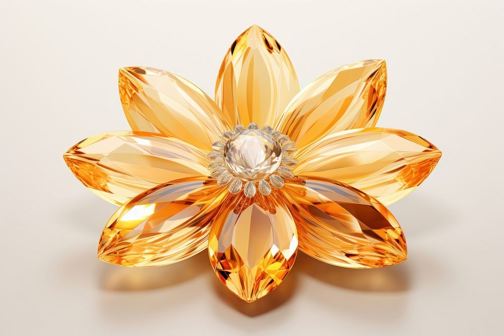 Yellow daisy gemstone jewelry diamond.