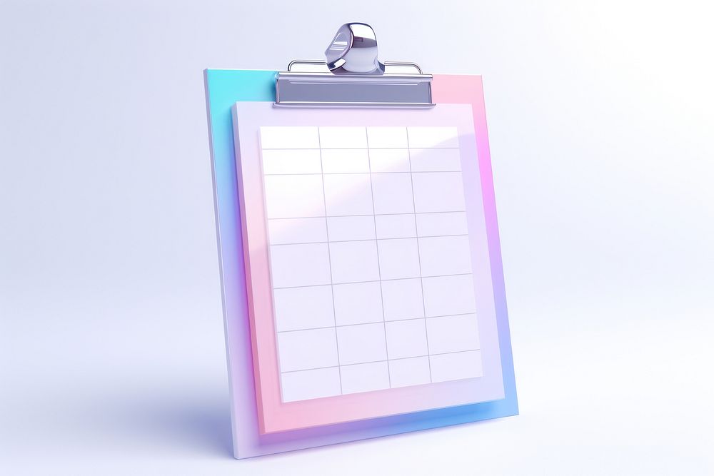 Checklist board white background rectangle letterbox.