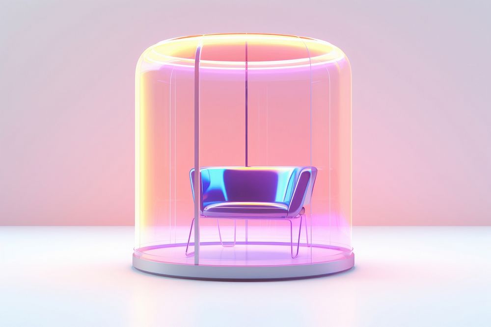 Booth furniture lighting chair.