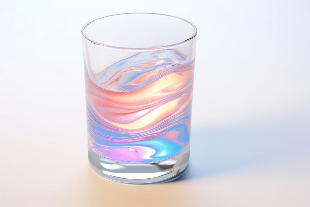 Fluid glass vase refreshment.