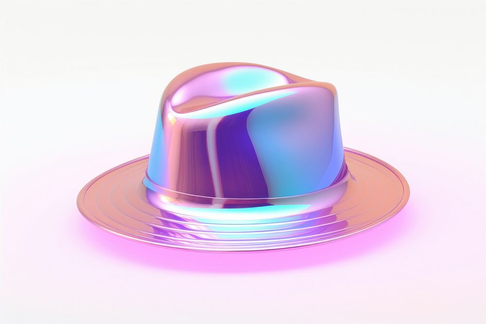 Hat purple white background dishware.