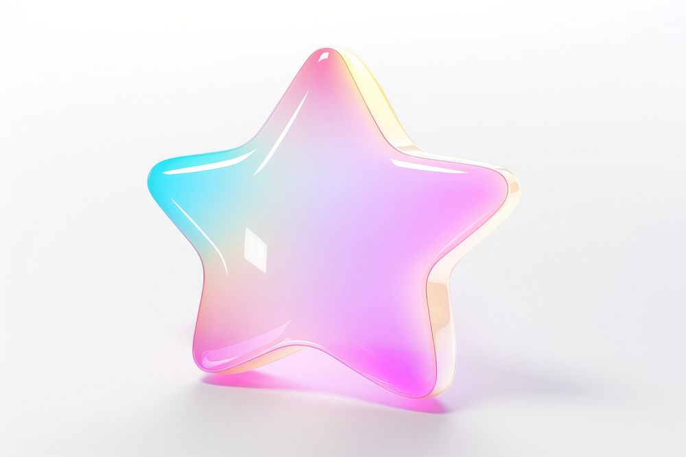 Star in speech bubble white background confectionery illuminated.
