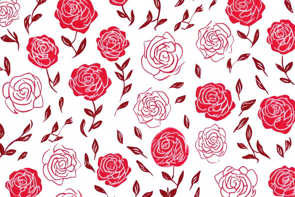 Vintage roses pattern backgrounds flower.