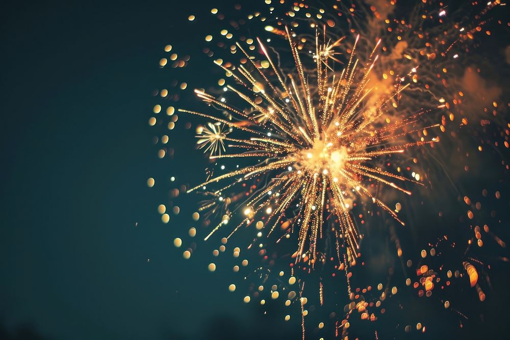 Fireworks outdoors light night. AI generated Image by rawpixel.