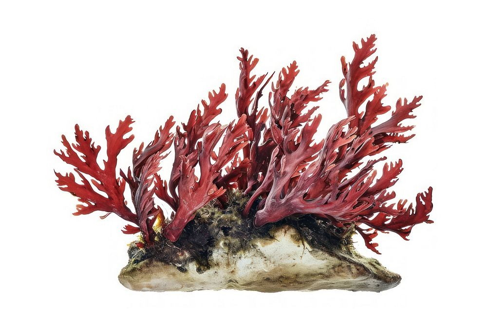 Red algae seaweed plant red.