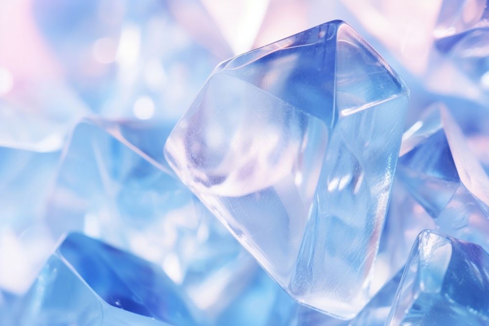 Triangular pastel blue crystal shapes abstract ice backgrounds.