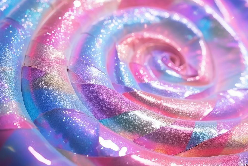 Spiral texture backgrounds glitter confectionery.