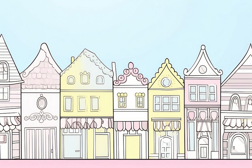  Cute background architecture backgrounds building. AI generated Image by rawpixel.