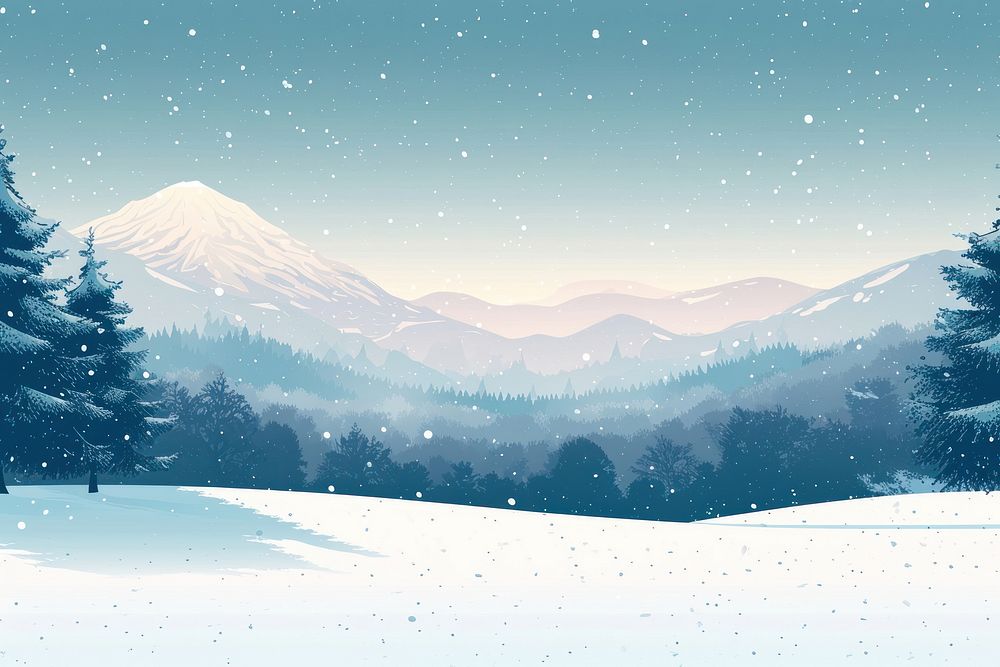 Japan winter landscape mountain outdoors.
