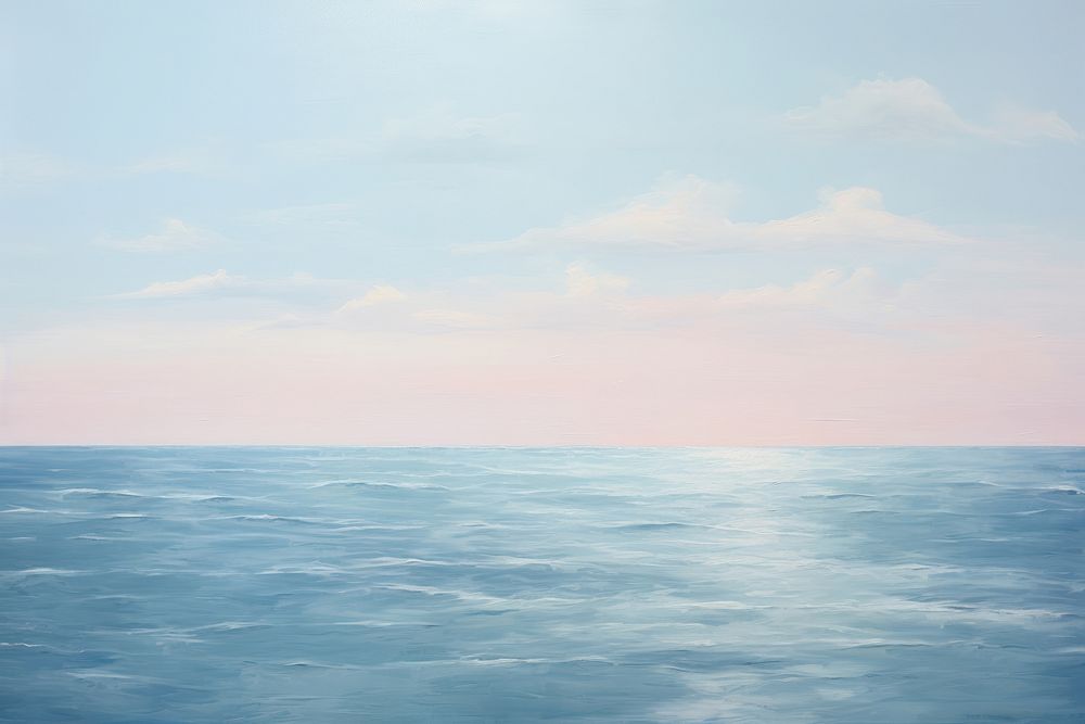  Ocean outdoors horizon nature. AI generated Image by rawpixel.