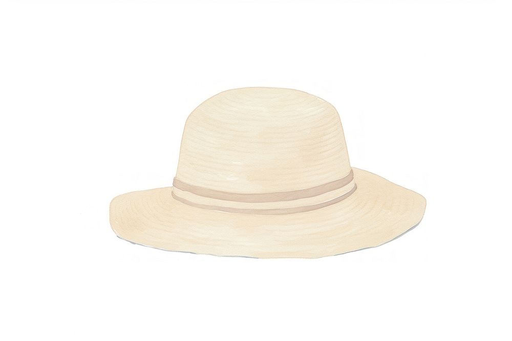 Beach hat white background headwear sombrero.