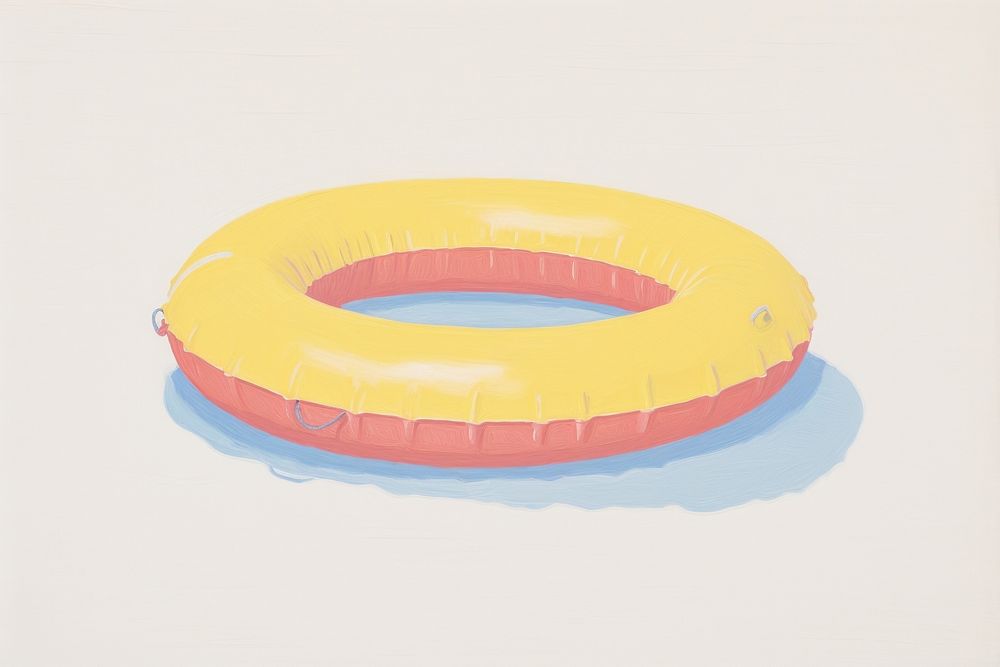 Floatie inflatable floating drawing.