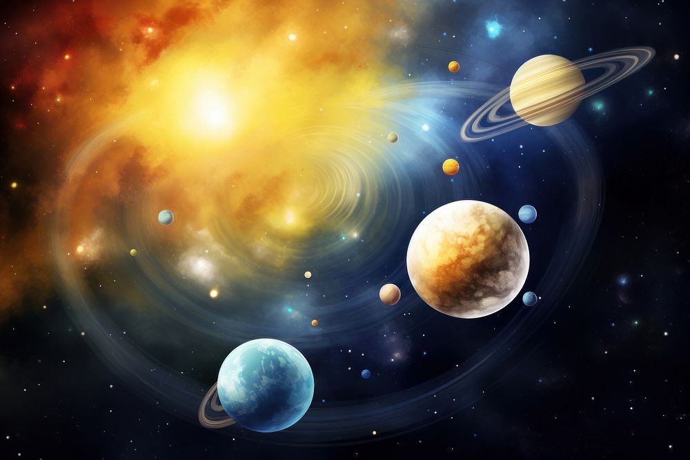 Solar system planet space astronomy.
