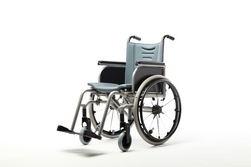 Wheelchair white background parasports assistance.