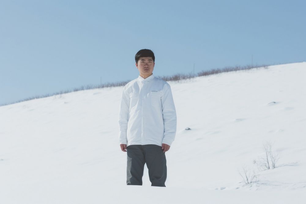 Korean standing adult snow.