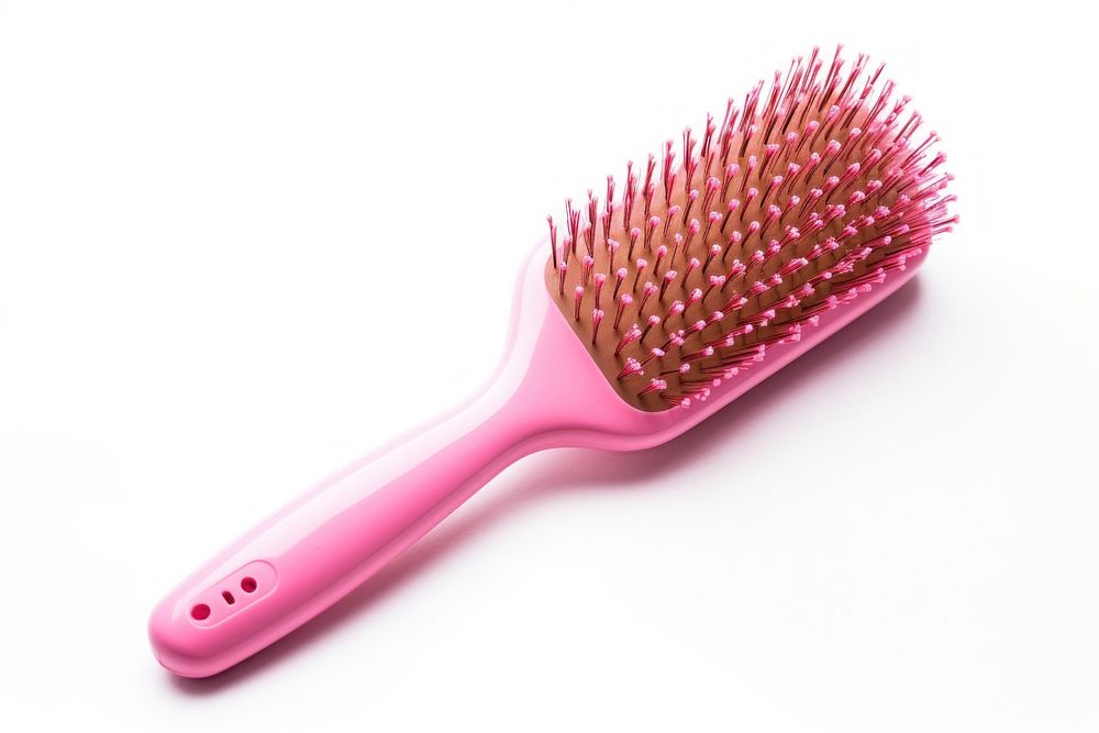 A Pink hairbrush toothbrush tool pink.