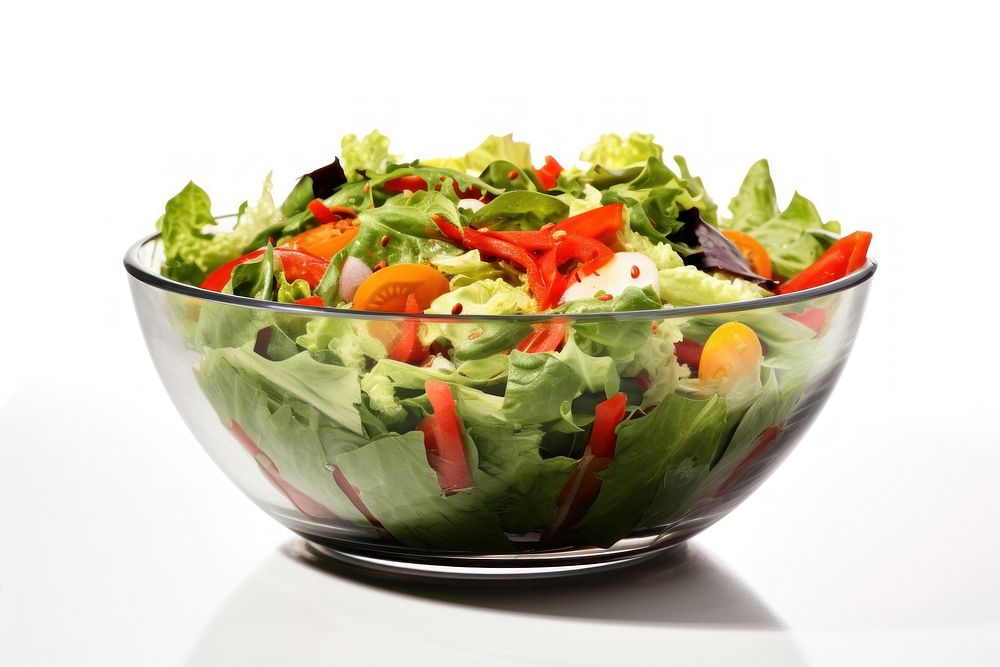 A salad in bowl food vegetable freshness.
