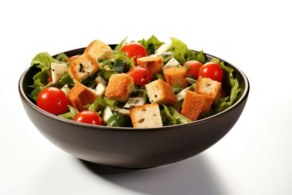 A salad in bowl food meal vegetable.