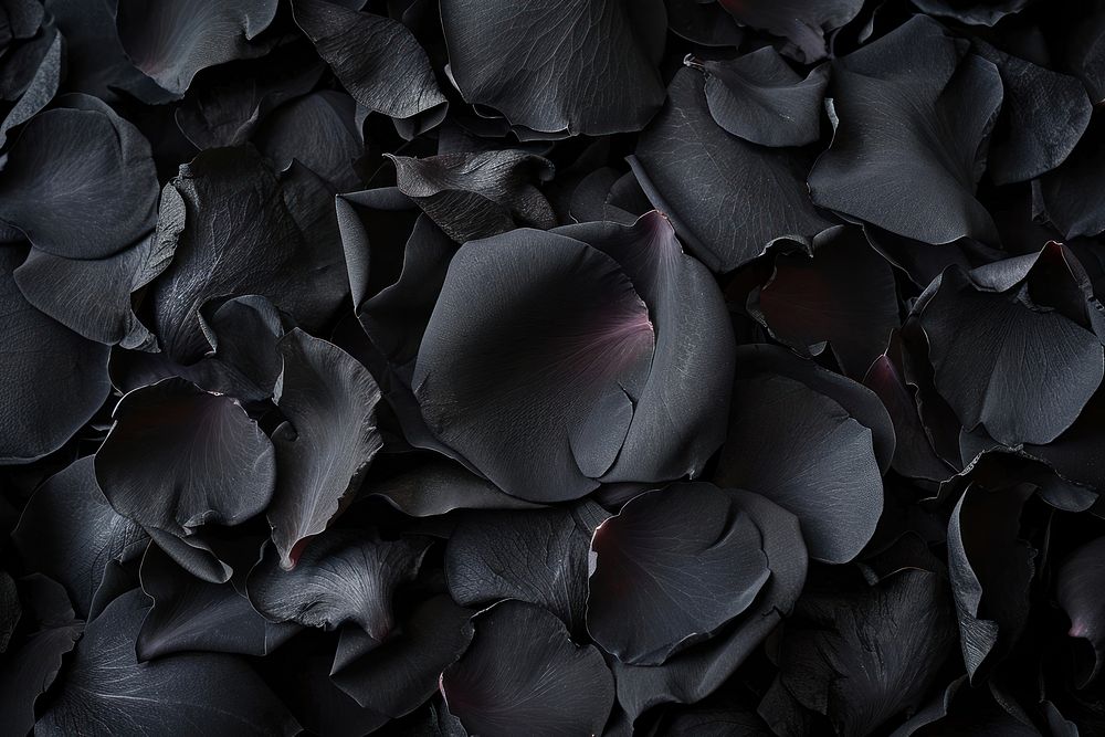 Black rose petals backgrounds monochrome freshness.
