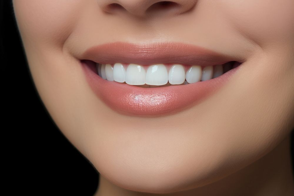 Smiling lips of woman skin teeth perfection.