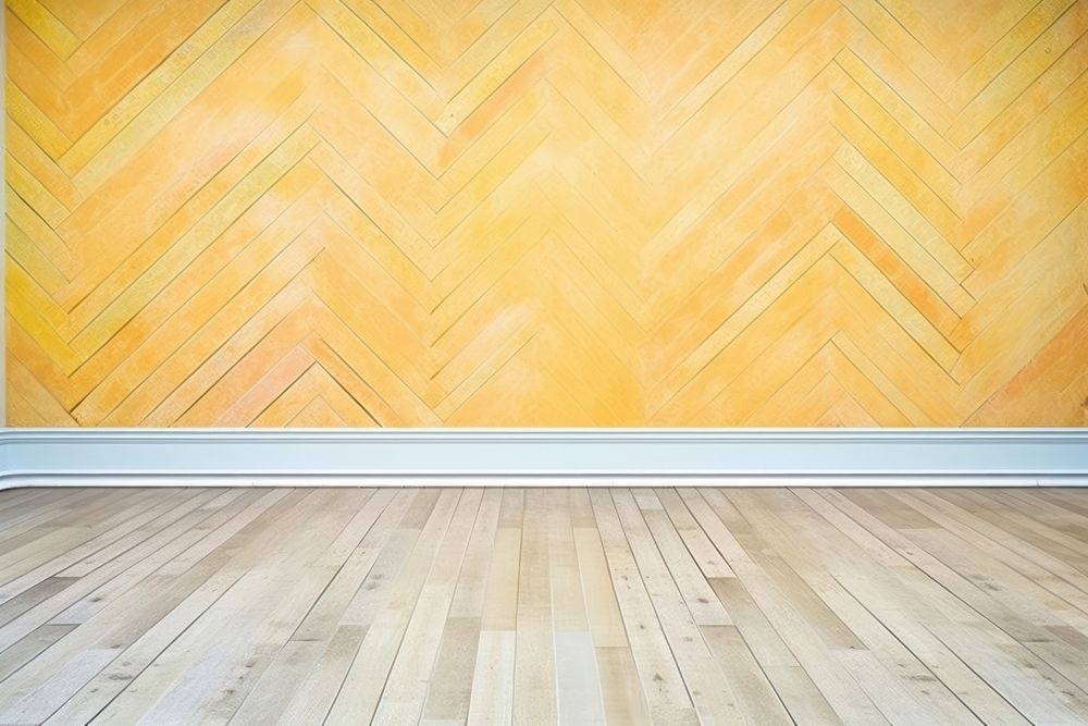  Golden wooden flooring backgrounds textured architecture. AI generated Image by rawpixel.