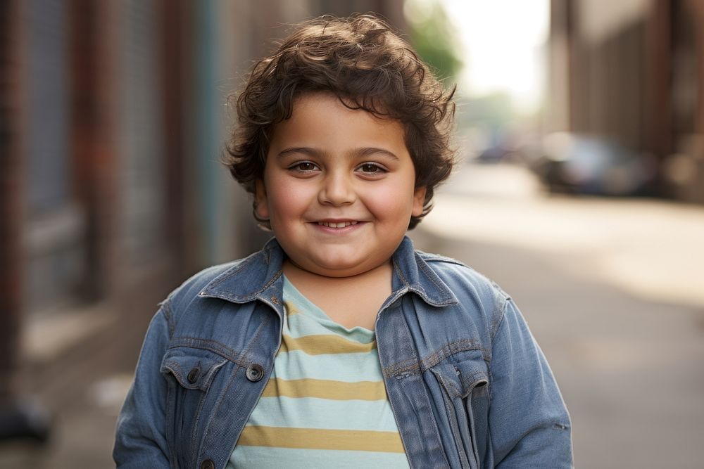 Middle eastern kid portrait child smile.