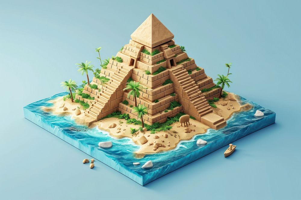Pyramid outdoors nature sand.