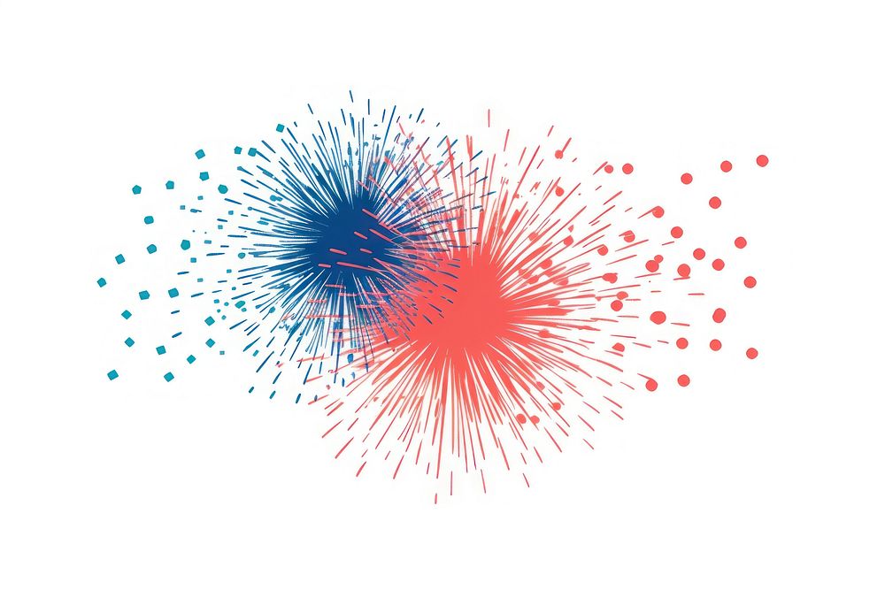 New year fireworks white background celebration creativity. AI generated Image by rawpixel.