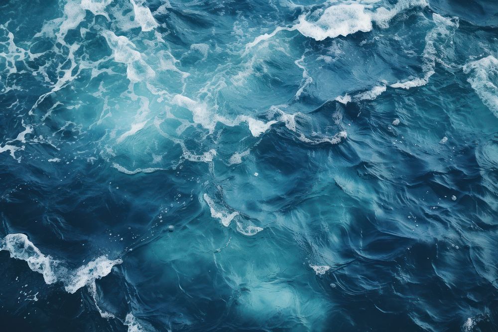 Water in the ocean outdoors nature blue. AI generated Image by rawpixel.