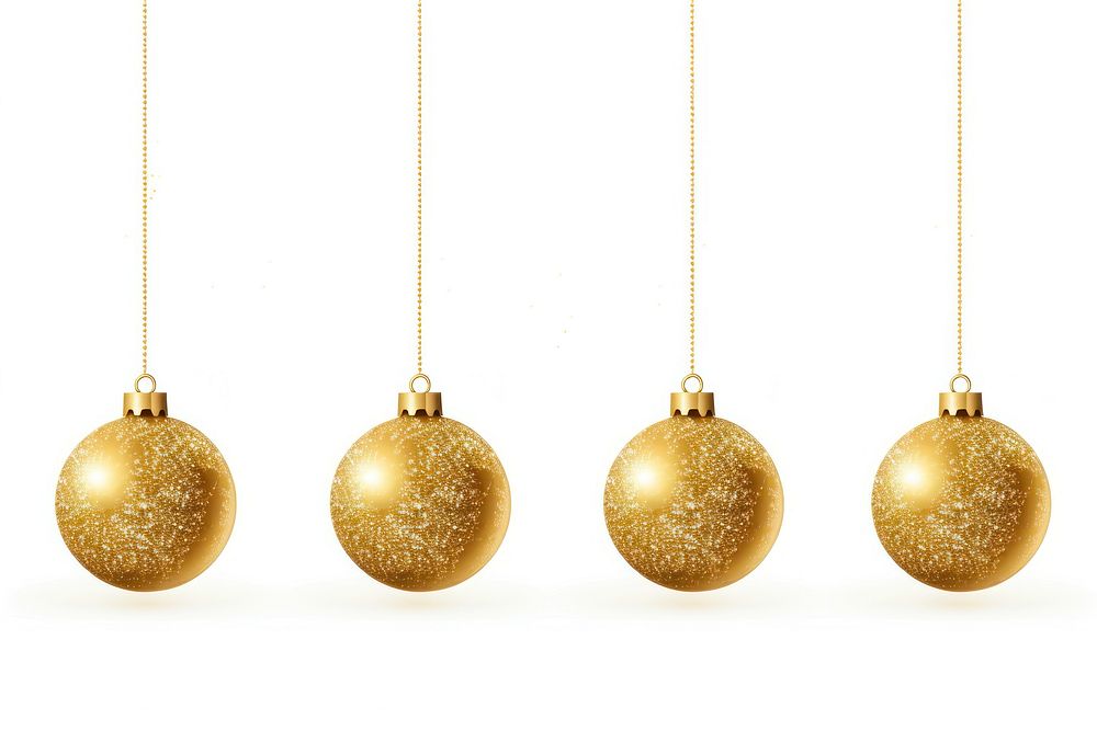 Gold Christmas balls gold christmas hanging. AI generated Image by rawpixel.