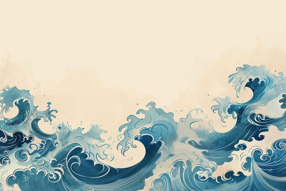 Wave pattern background backgrounds outdoors painting.
