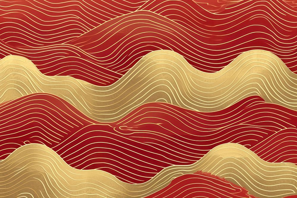Pattern backgrounds painting red.