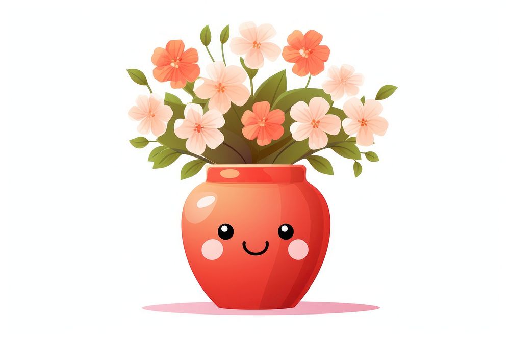 Walking flower vase plant anthropomorphic decoration. AI generated Image by rawpixel.