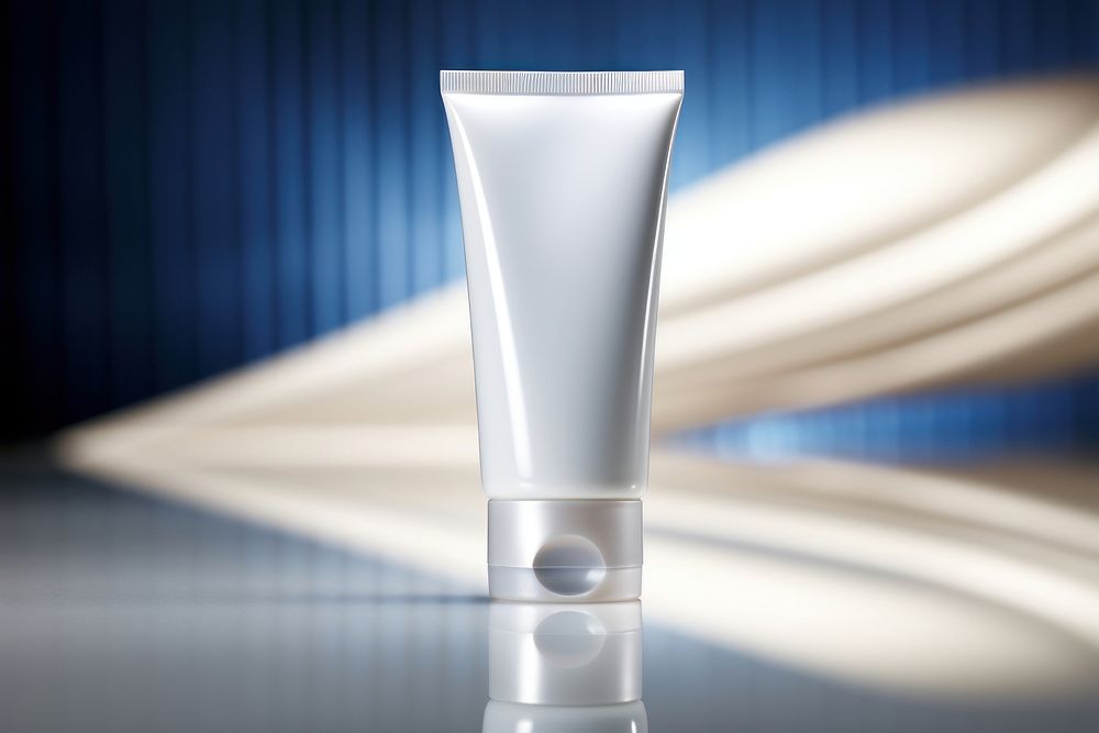  White cream tube cosmetics toothpaste beverage. AI generated Image by rawpixel.