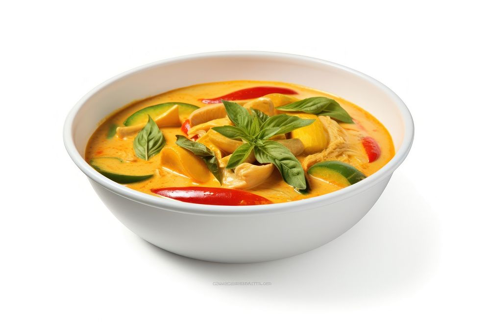 Thai curry soup food meal.