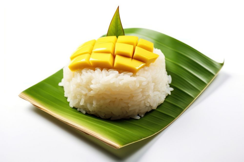 Thai dessert rice mango fruit.