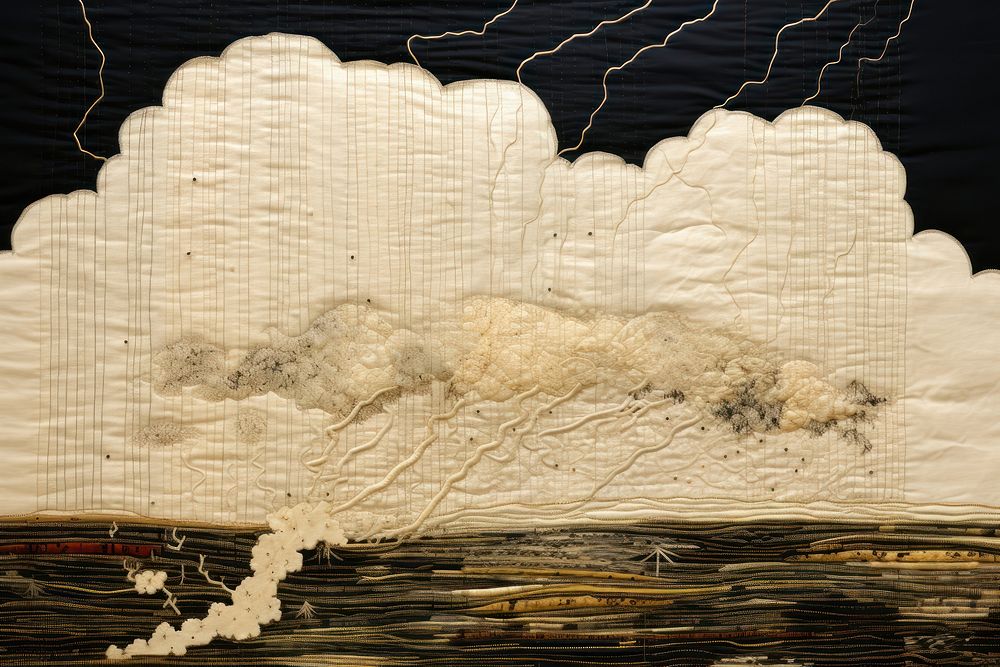 Storm clouds creativity furniture pattern.