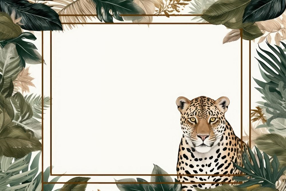  Animal seamless pattern wildlife outdoors leopard. AI generated Image by rawpixel.