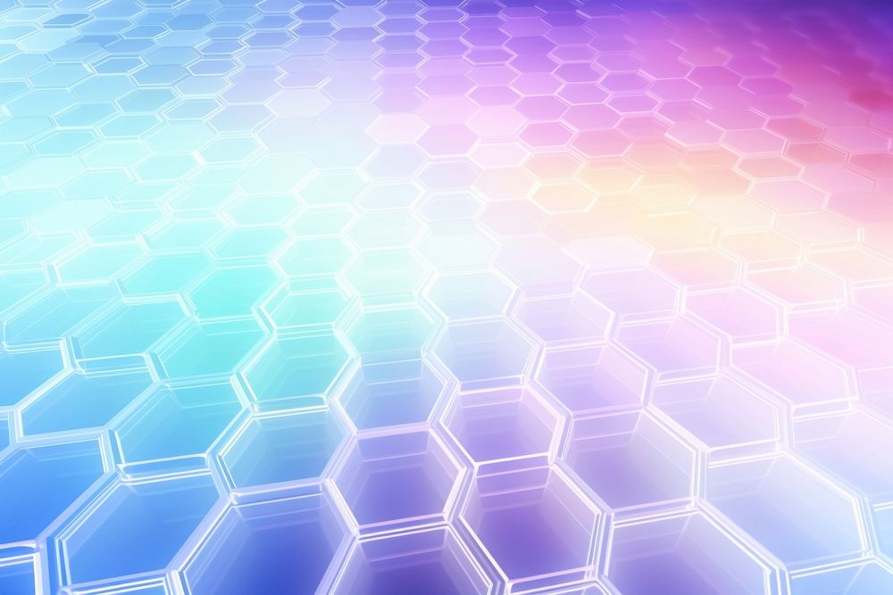  Technology pattern backgrounds honeycomb. AI generated Image by rawpixel.