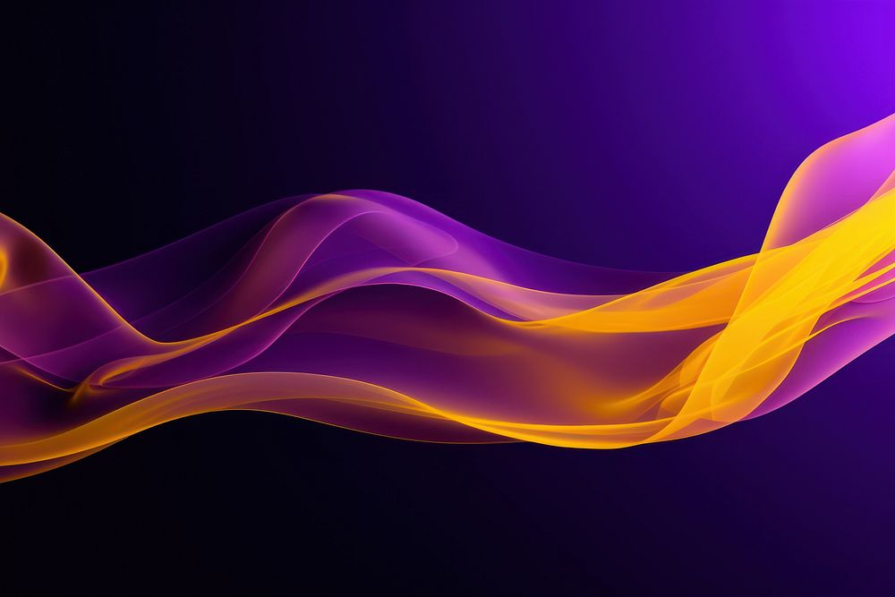  Yellow and purple neon background smoke backgrounds abstract. AI generated Image by rawpixel.