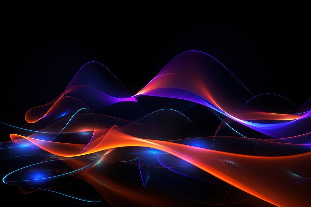  Black neon background backgrounds abstract pattern. AI generated Image by rawpixel.