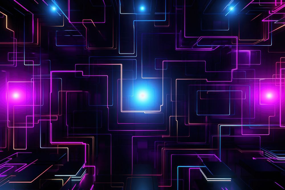  Black neon background backgrounds abstract light. AI generated Image by rawpixel.