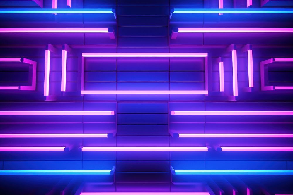  Abstract neon background light architecture backgrounds. AI generated Image by rawpixel.