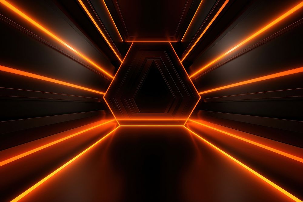  Orange and black neon background backgrounds futuristic abstract. AI generated Image by rawpixel.