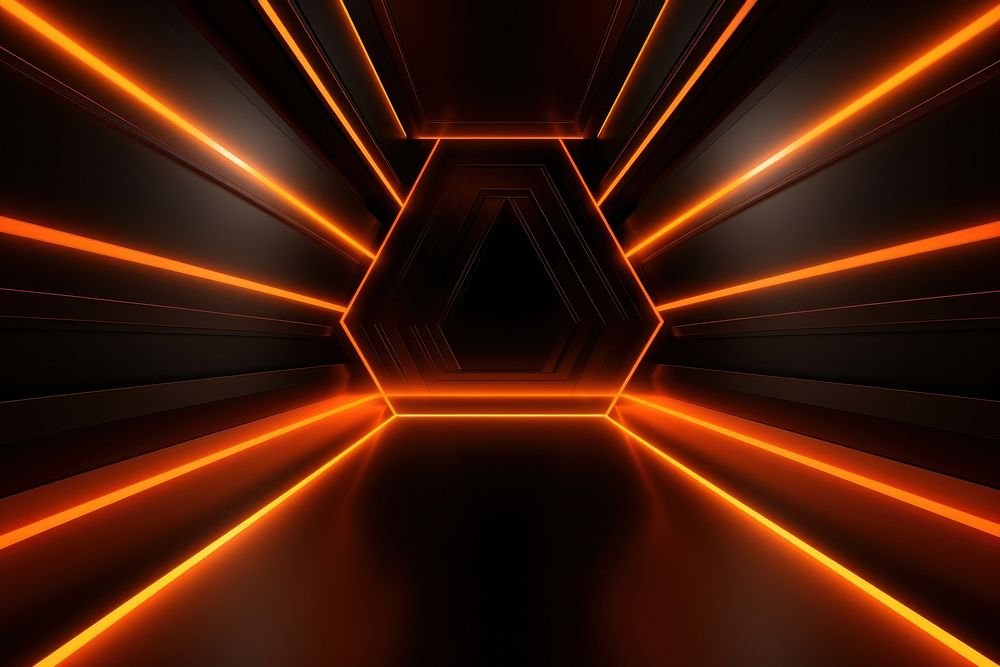 Orange and black neon background backgrounds futuristic abstract.