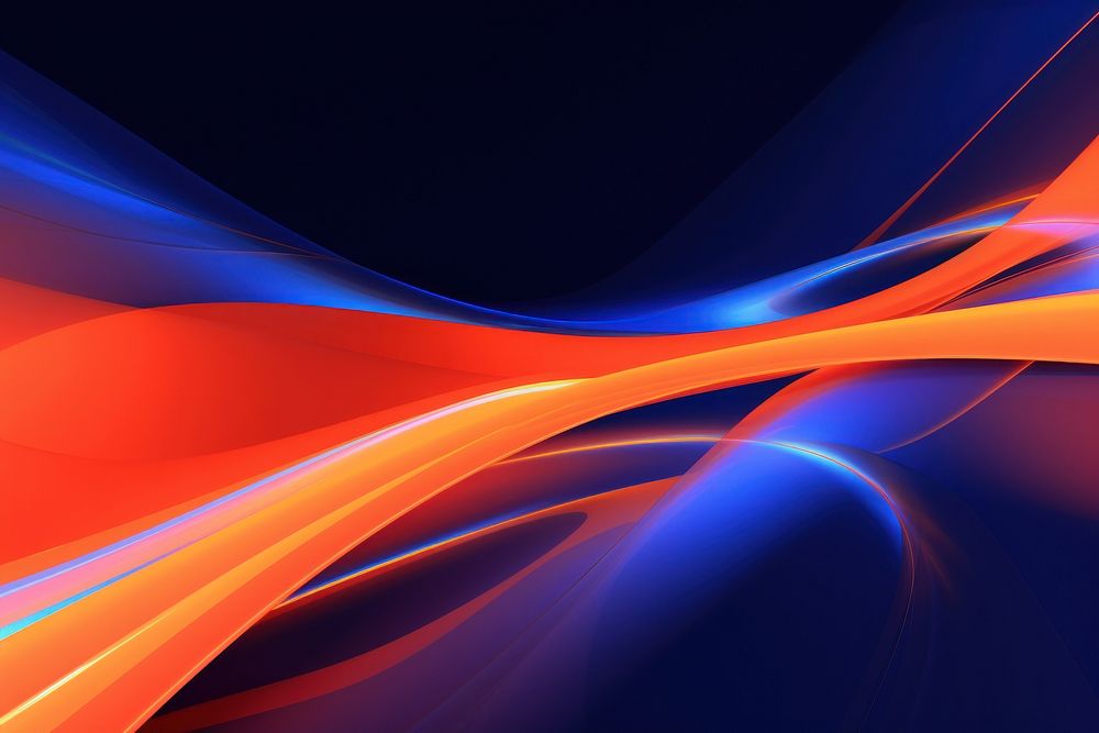  Orange and blue neon background backgrounds abstract pattern. AI generated Image by rawpixel.