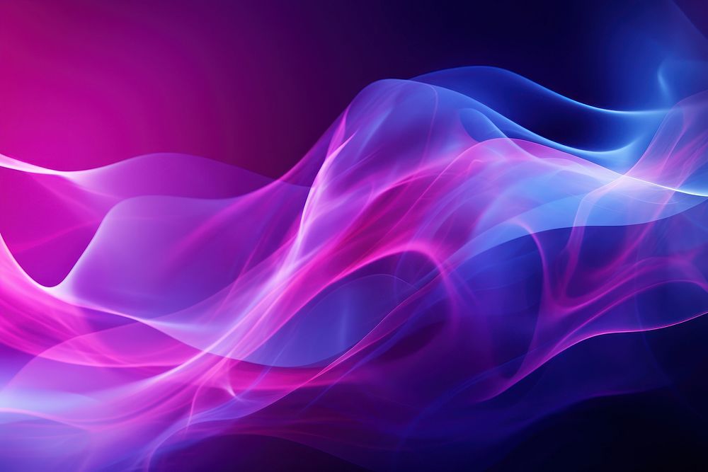  Purple and light blue and pink neon background smoke backgrounds abstract. AI generated Image by rawpixel.