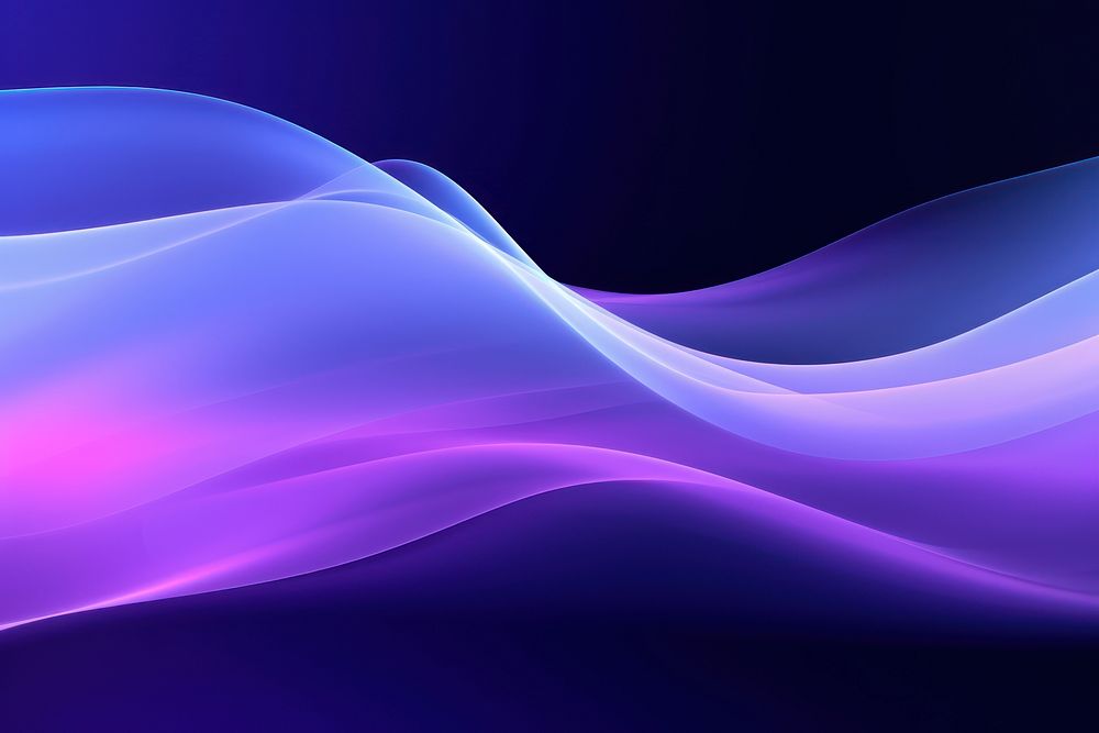  Purple and light blue neon wave background backgrounds futuristic abstract. AI generated Image by rawpixel.