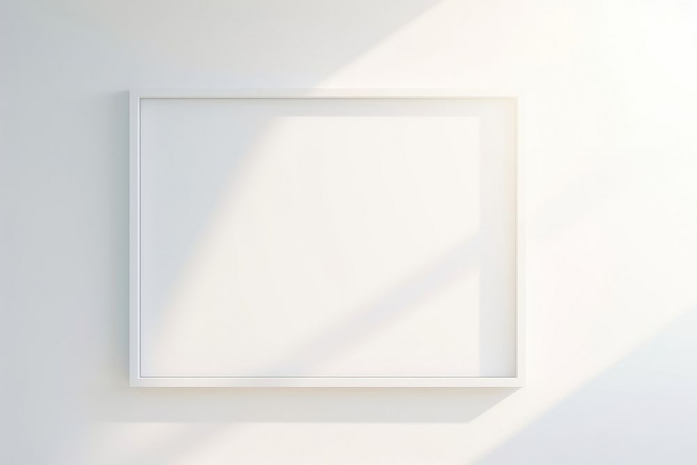  White frame wall backgrounds simplicity. AI generated Image by rawpixel.