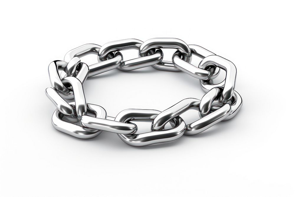 Chain Chrome material silver chain jewelry.